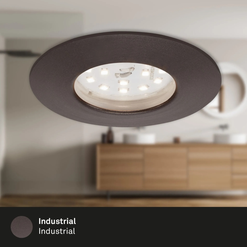 Briloner 7295-031 - CONJUNTO 3x Foco de encastrar de casa de banho LED com regulação ATTACH LED/6,5W/230V IP44