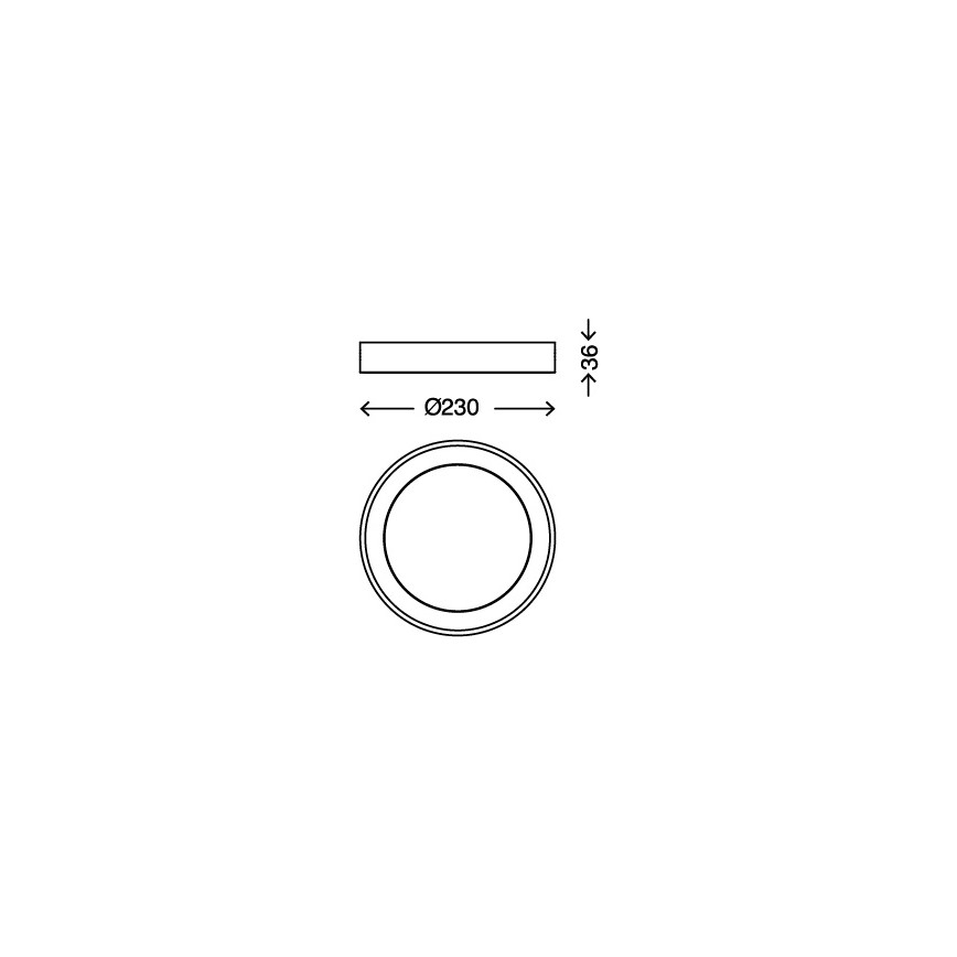 Briloner 7300-012 - Luz de teto LED LED/18W/230V