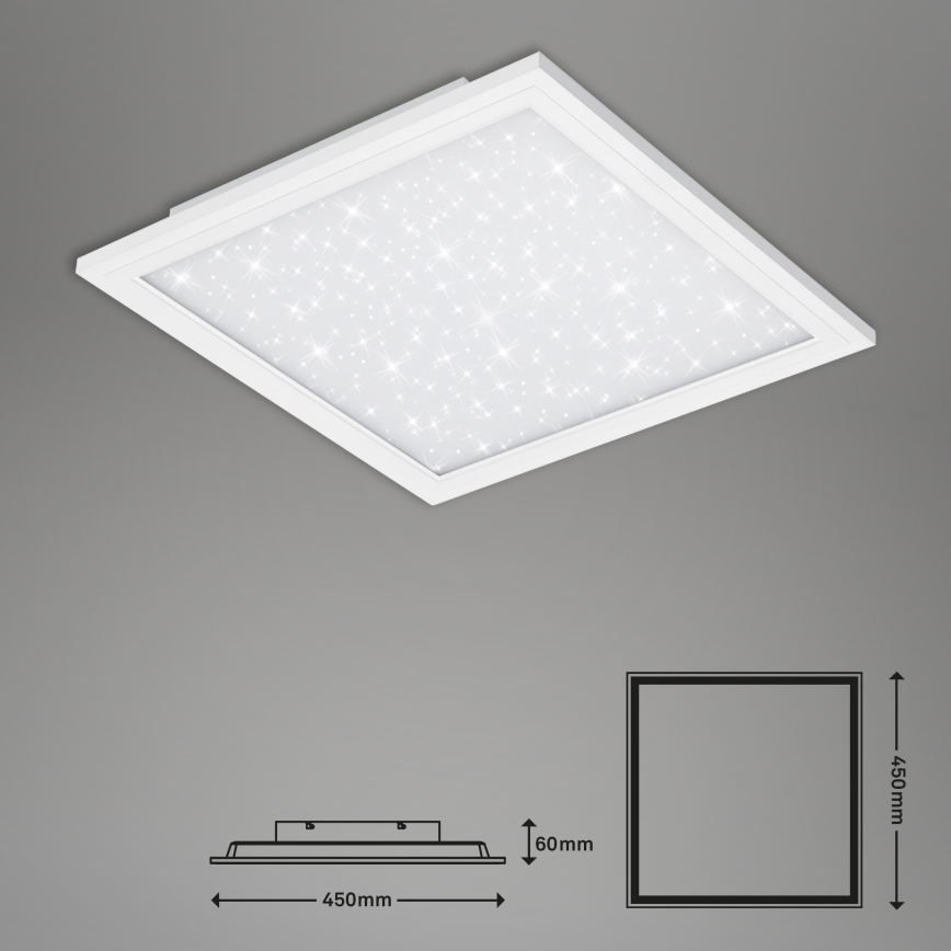 Briloner 7302-016 - Iluminação de teto LED com regulação STARRY SKY LED/23W/230V 3000-6000K + controlo remoto