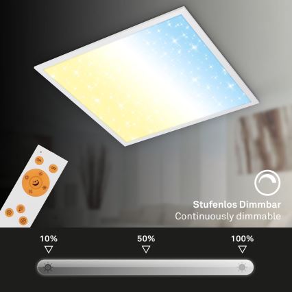 Briloner 7303-016 - Iluminação de teto LED com regulação STARRY SKY LED/36W/230V 3000-6000K + comando