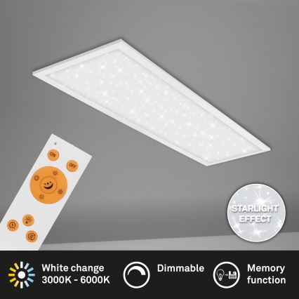 Briloner 7308-016 - Iluminação de teto LED com regulação STARRY SKY LED/24W/230V 3000-6000K + controlo remoto