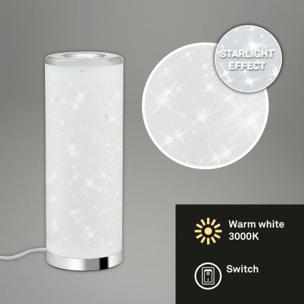 Briloner 7332-018 - Candeeiro de mesa LED STARRY SKY 1xGU10/5W/230V branco