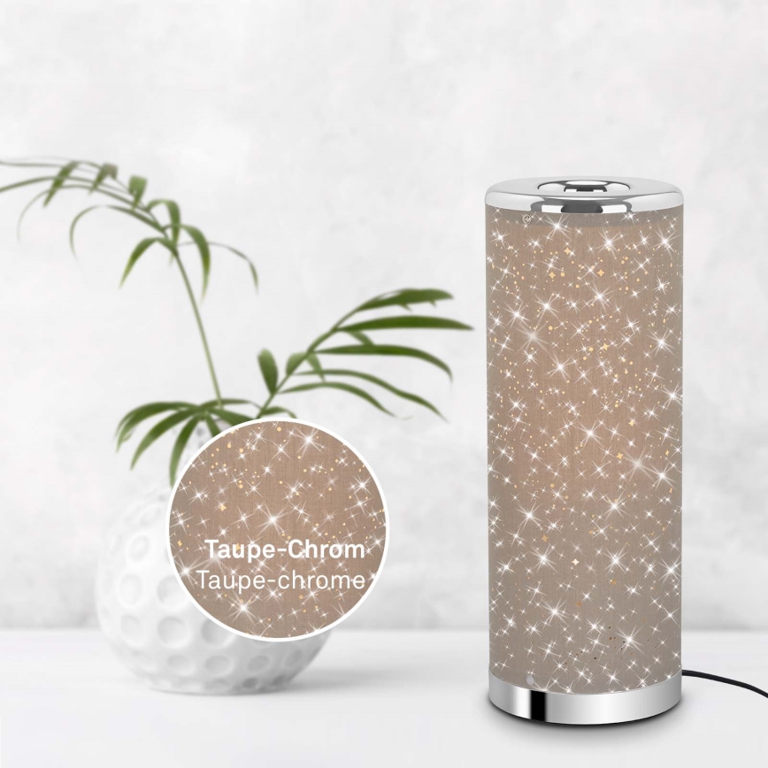 Briloner 7334-011 - Candeeiro de mesa LED STARRY SKY 1xGU10/5W/230V castanho