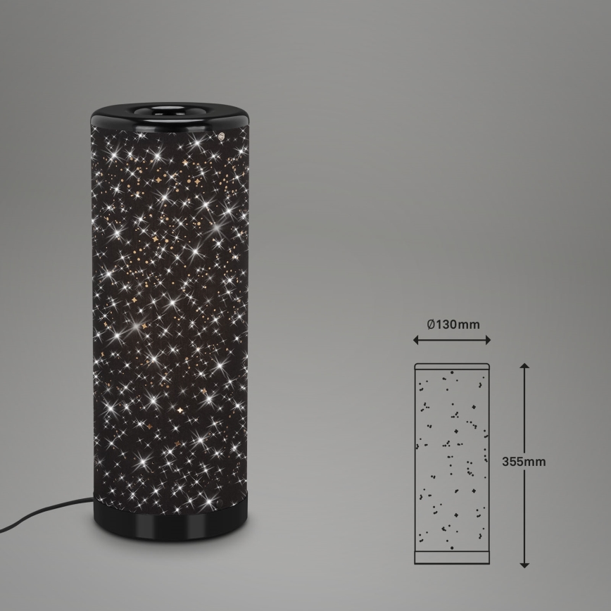 Briloner 7334-015 - Candeeiro de mesa LED STARRY SKY 1xGU10/5W/230V preto