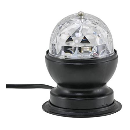 Briloner 7347-015 - Bola de discoteca de mesa LUZ DISCO LED 1xE27/3W/230V
