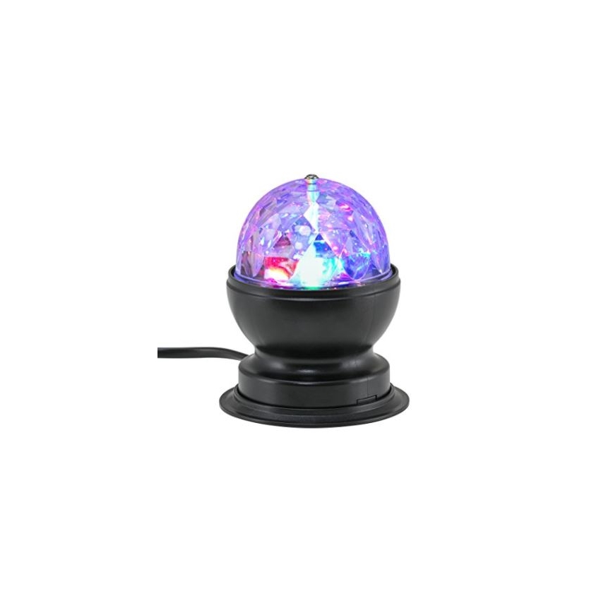 Briloner 7347-015 - Bola de discoteca de mesa LUZ DISCO LED 1xE27/3W/230V