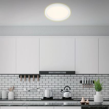Briloner 7361-016 - Iluminação de teto LED CADRE LED/18W/230V d. 29,7 cm branca