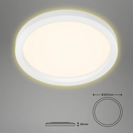 Briloner 7361-016 - Iluminação de teto LED CADRE LED/18W/230V d. 29,7 cm branca