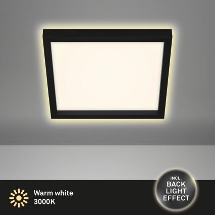 Briloner 7362-015 - Iluminação de teto LED CADRE LED/18W/230V 29,6x29,6 cm preta