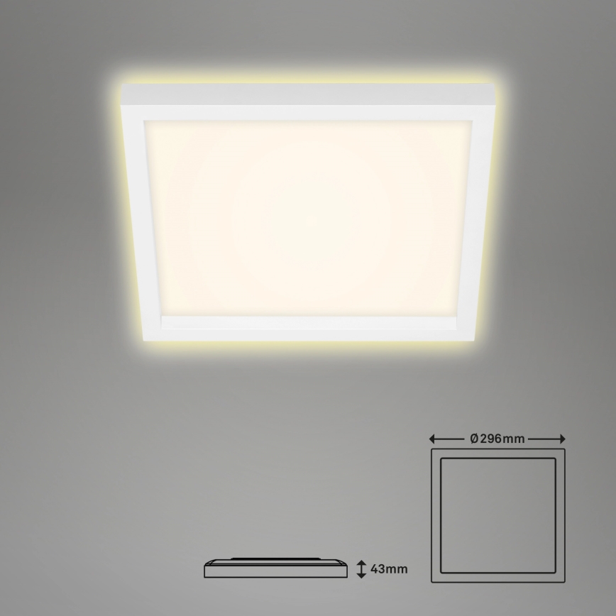 Briloner 7362-016 - Iluminação de teto LED CADRE LED/18W/230V 29,6x29,6 cm branca