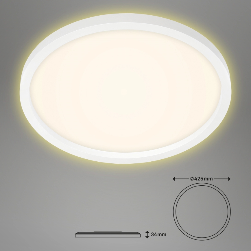 Briloner 7363-016 - Iluminação de teto LED CADRE LED/22W/230V d. 42,5 cm branca