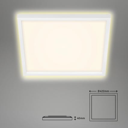 Briloner 7364-016 - Iluminação de teto LED CADRE LED/22W/230V 42,2x42,2 cm branca
