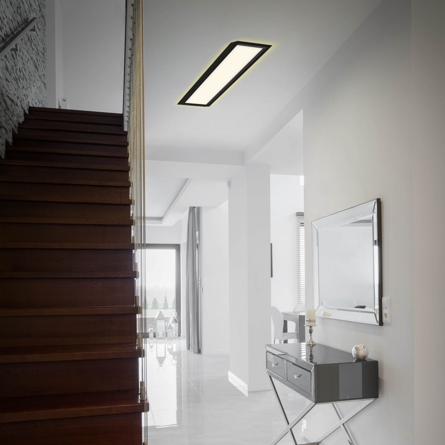 Briloner 7365-015 - Iluminação de teto LED CADRE LED/22W/230V 58,2x20,2 cm preta