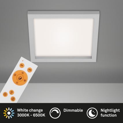 Briloner 7370-014 - Iluminação de teto LED com regulação LED/18W/230V 3000-6500K + controlo remoto