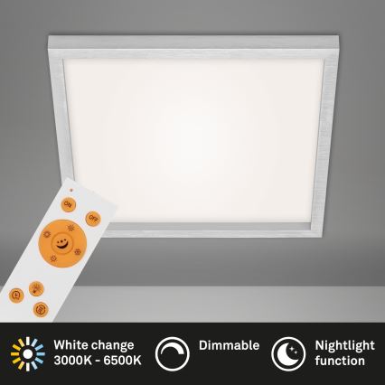 Briloner 7371-014 - Iluminação de teto LED com regulação LED/24W/230V 3000-6500K + controlo remoto