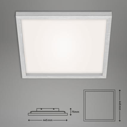 Briloner 7371-014 - Iluminação de teto LED com regulação LED/24W/230V 3000-6500K + controlo remoto