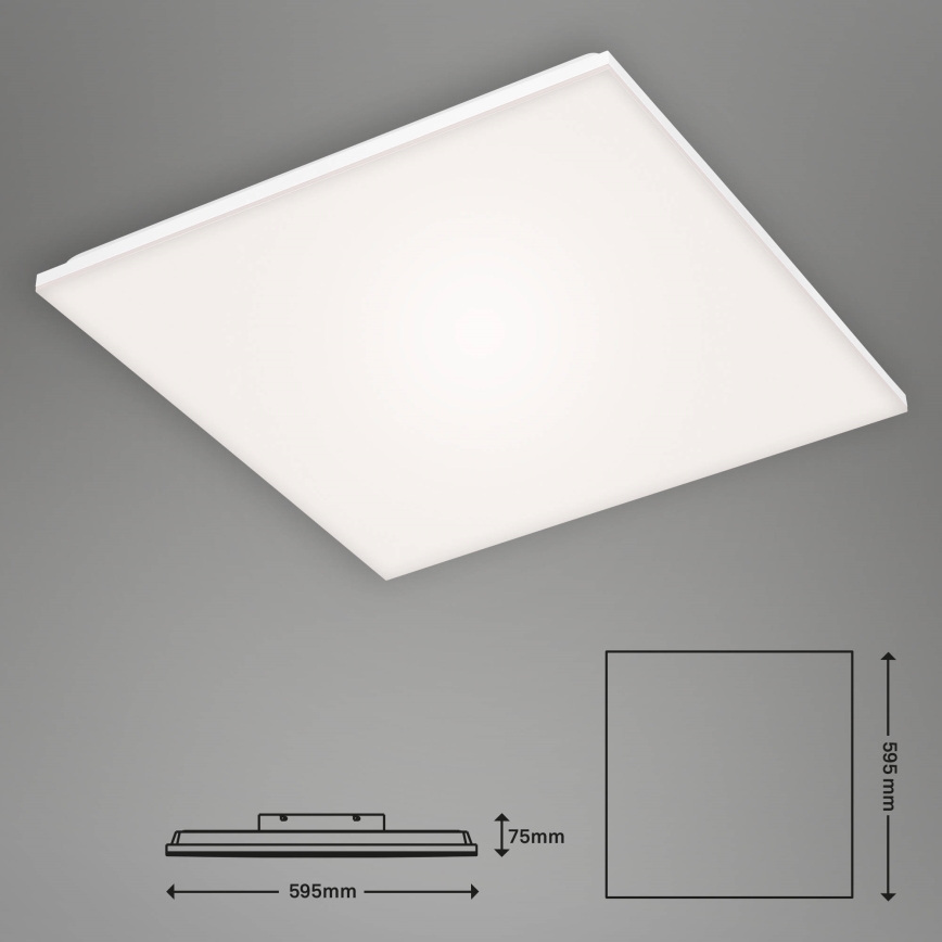 Briloner 7376-216 - Painel LED de sobrepor FRAMELESS LED/38W/230V 59,5x59,5 cm 4000K