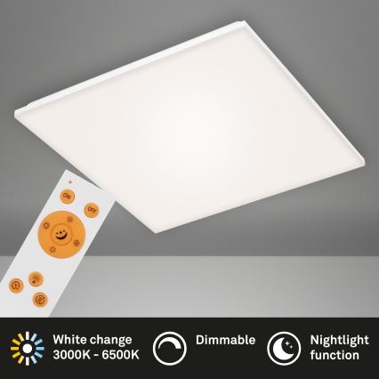 Briloner 7378216 - Painel LED com regulação LED/38W/230V 3000-6500K + comando