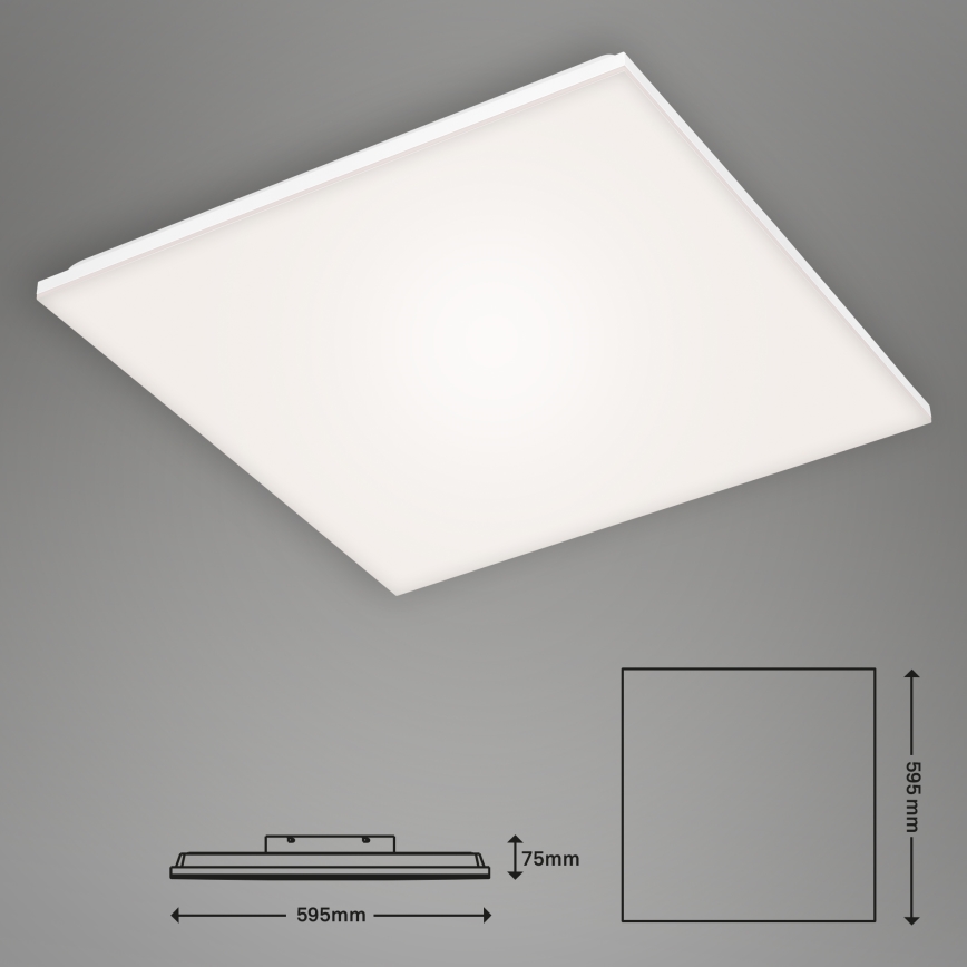 Briloner 7378216 - Painel LED com regulação LED/38W/230V 3000-6500K + comando