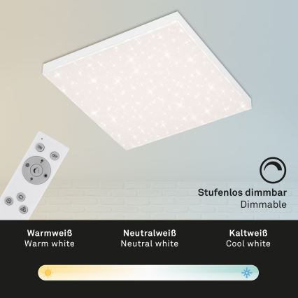 Briloner 7381-116 - Iluminação de teto LED com regulação STARRY SKY LED/24W/230V 3000-6500K + comando