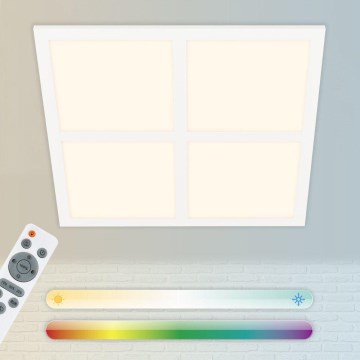 Briloner 7387-016 - Iluminação de teto RGBW com regulação LED/24W/230V 3000-6500K + controlo remoto