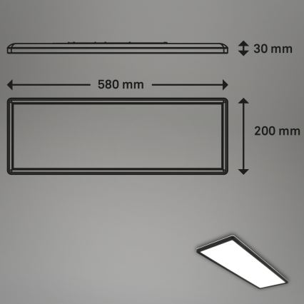 Briloner 7402-415 - Iluminação de teto LED SLIM LED/22W/230V