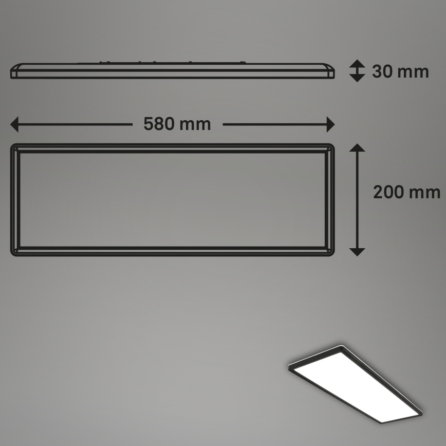 Briloner 7402-415 - Iluminação de teto LED SLIM LED/22W/230V