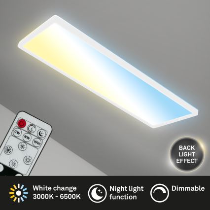 Briloner 7403-016 - Iluminação de teto LED com regulação SLIM LED/23W/230V 2700-6500K + controlo remoto