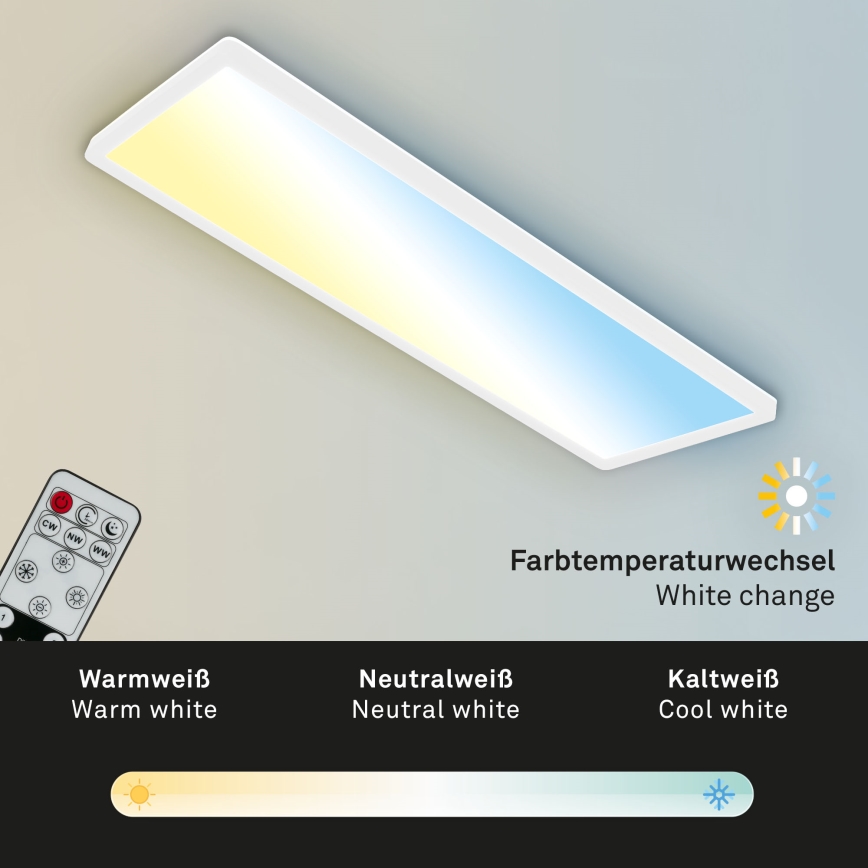 Briloner 7403-016 - Iluminação de teto LED com regulação SLIM LED/23W/230V 2700-6500K + controlo remoto