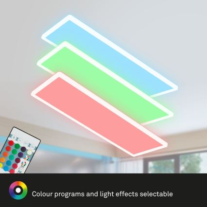 Briloner 7404-016 - Painel LED RGBW dimerizável de sobrepor LED/22W/230V 4000K + controlo remoto