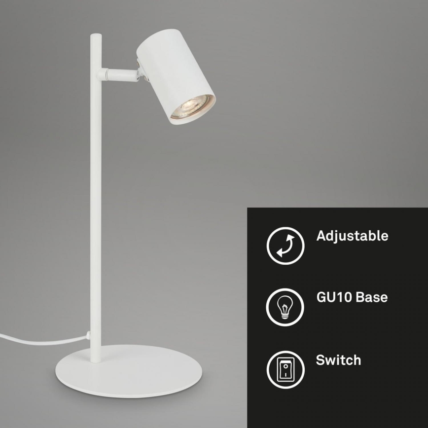 Briloner 7408-016 - Candeeiro de mesa RETRO 1xGU10/9W/230V branco