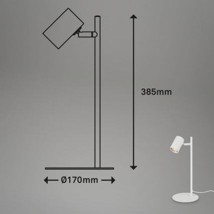 Briloner 7408-016 - Candeeiro de mesa RETRO 1xGU10/9W/230V branco