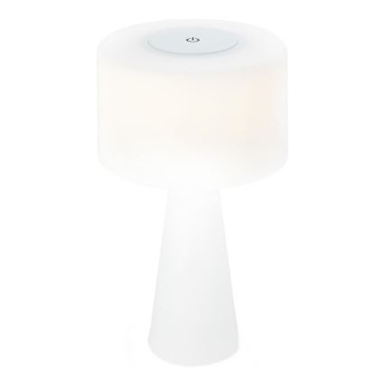 Briloner 7420016 - Candeeiro de mesa tátil LED para exterior com regulação LED/4W/5V IP44 3000K branco