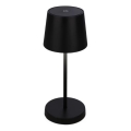 Briloner 7423015 - Lâmpada de mesa exterior recarregável LED regulável LED/2,6W/5V IP44 2000 mAh preta