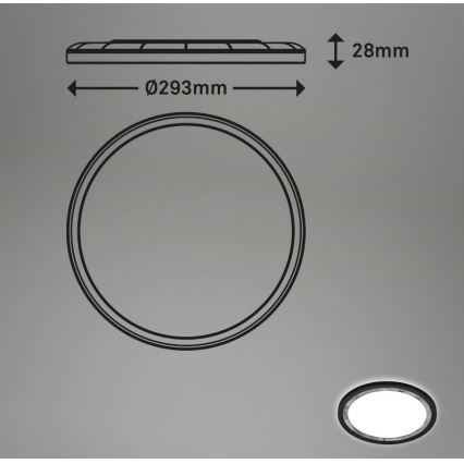 Briloner 7454-414 - Iluminação de teto LED DECO LED/18W/230V