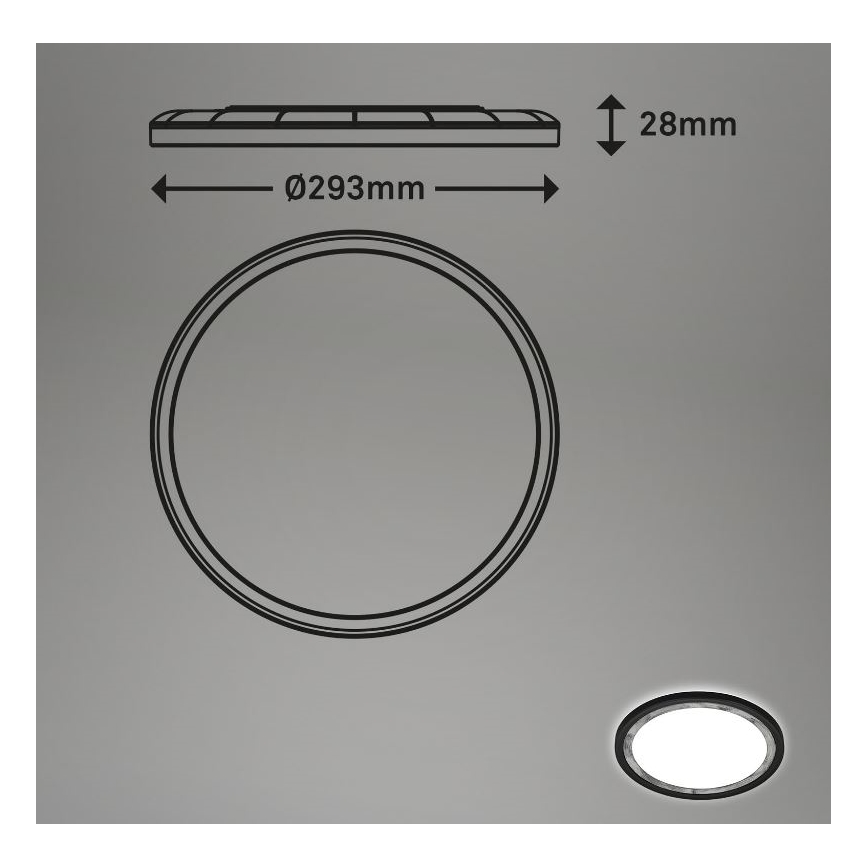 Briloner 7454-414 - Iluminação de teto LED DECO LED/18W/230V