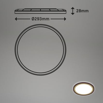 Briloner 7454-417 - Iluminação de teto LED DECO LED/18W/230V