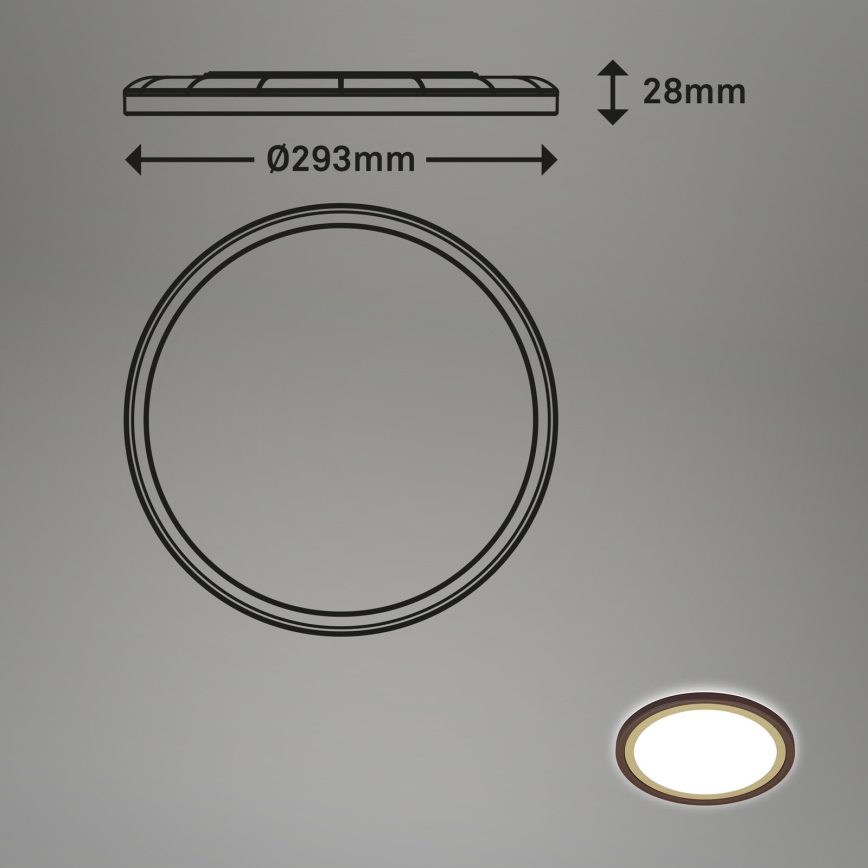 Briloner 7454-417 - Iluminação de teto LED DECO LED/18W/230V