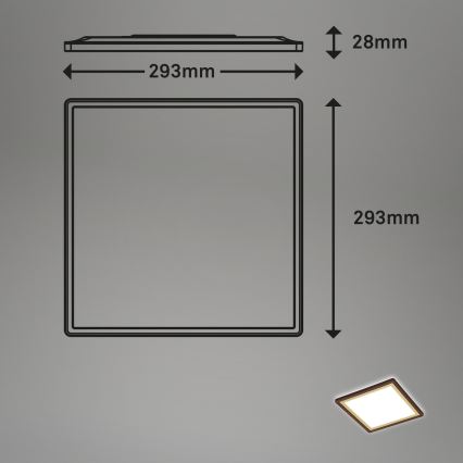 Briloner 7457-417 - Iluminação de teto LED DECO LED/18W/230V