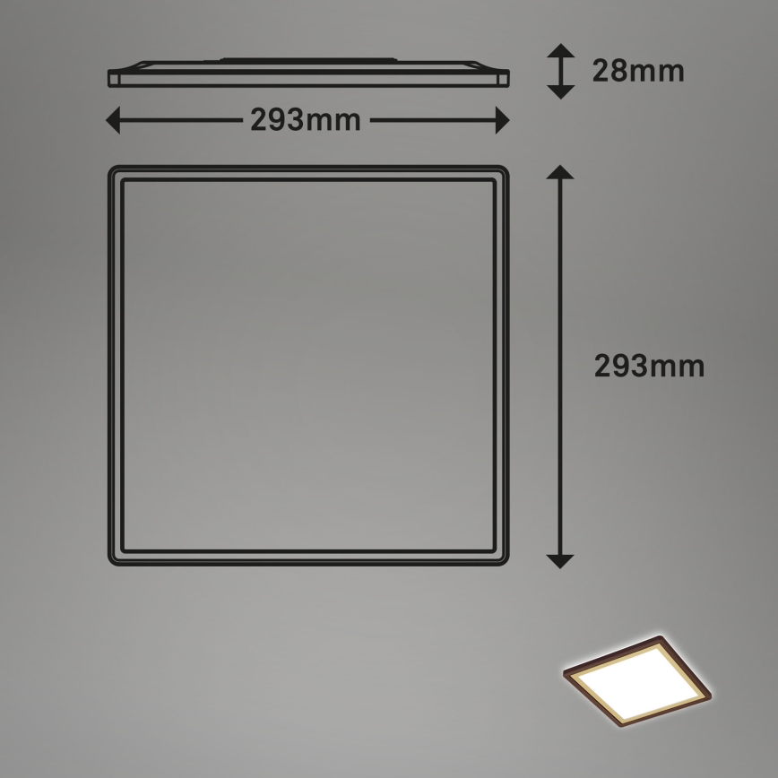 Briloner 7457-417 - Iluminação de teto LED DECO LED/18W/230V