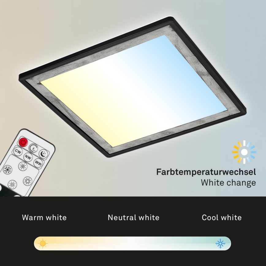 Briloner 7459-414 - Iluminação de teto LED com regulação SLIM LED/22W/230V 2700-6500K + comando