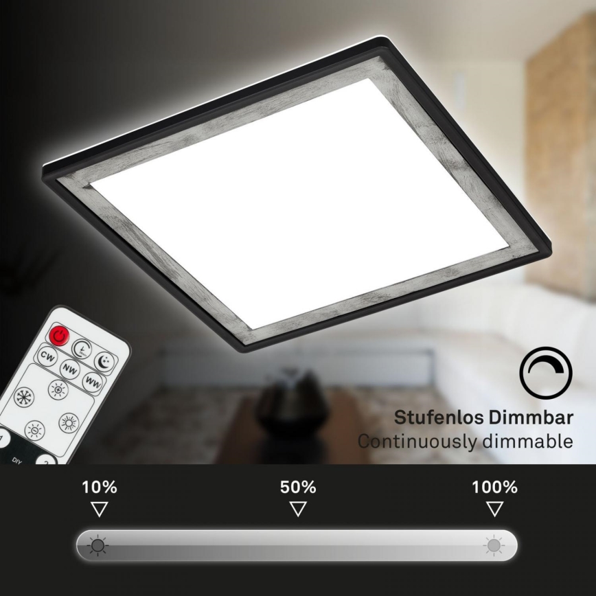 Briloner 7459-414 - Iluminação de teto LED com regulação SLIM LED/22W/230V 2700-6500K + comando