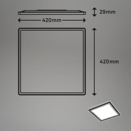 Briloner 7459-414 - Iluminação de teto LED com regulação SLIM LED/22W/230V 2700-6500K + comando