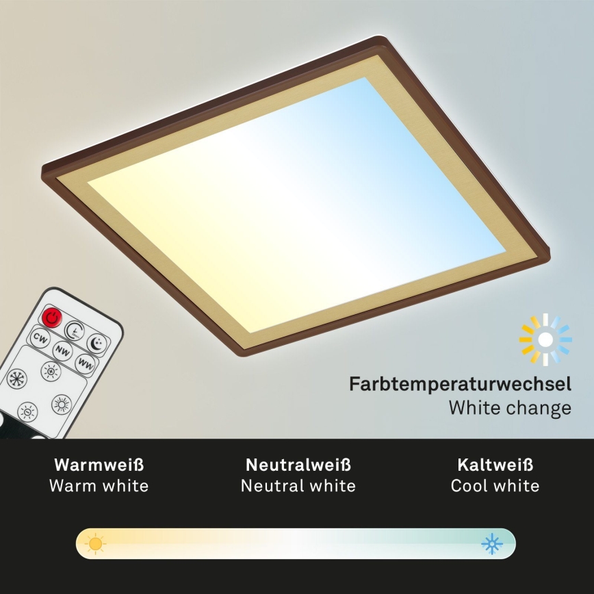 Briloner 7459-417 - Iluminação de teto LED com regulação DECO LED/24W/230V 2700-6500K + controlo remoto
