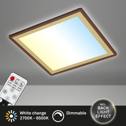 Briloner 7459-417 - Iluminação de teto LED com regulação DECO LED/24W/230V 2700-6500K + controlo remoto