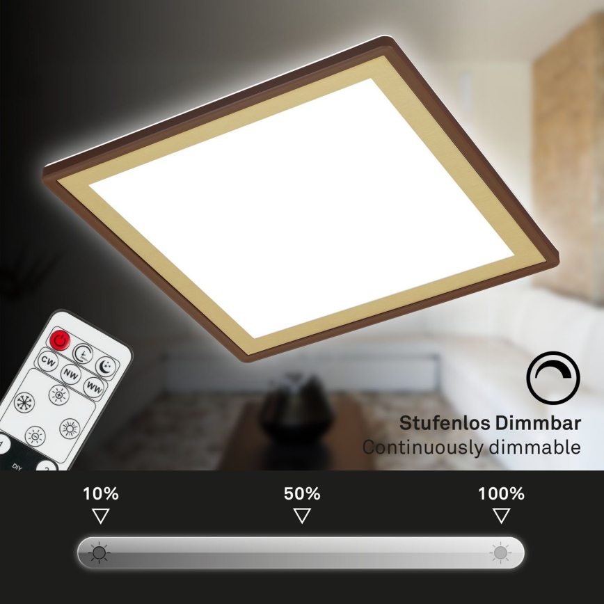Briloner 7459-417 - Iluminação de teto LED com regulação DECO LED/24W/230V 2700-6500K + controlo remoto
