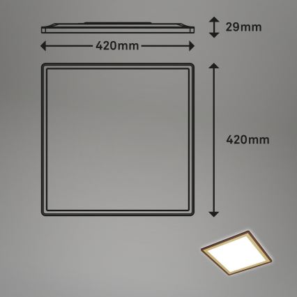 Briloner 7459-417 - Iluminação de teto LED com regulação DECO LED/24W/230V 2700-6500K + controlo remoto