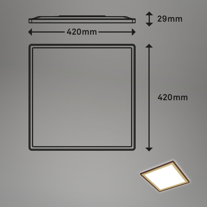 Briloner 7459-417 - Iluminação de teto LED com regulação DECO LED/24W/230V 2700-6500K + controlo remoto