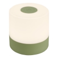 Briloner 7461019 - Candeeiro de mesa para exterior LED com regulação LED/2W/5V IP44 verde
