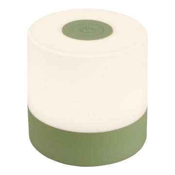 Briloner 7461019 - Candeeiro de mesa para exterior LED com regulação LED/2W/5V IP44 verde